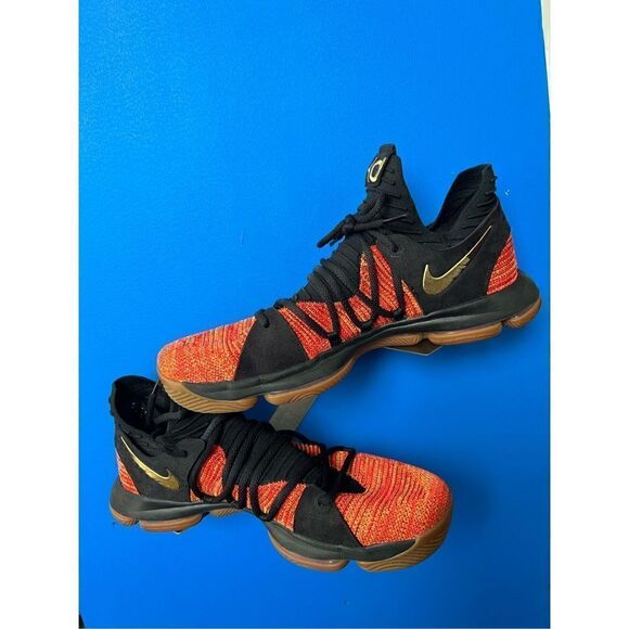 Nike Zoom KD 10 NFS University Red Metallic Gold Black Size 13.5 main image 4